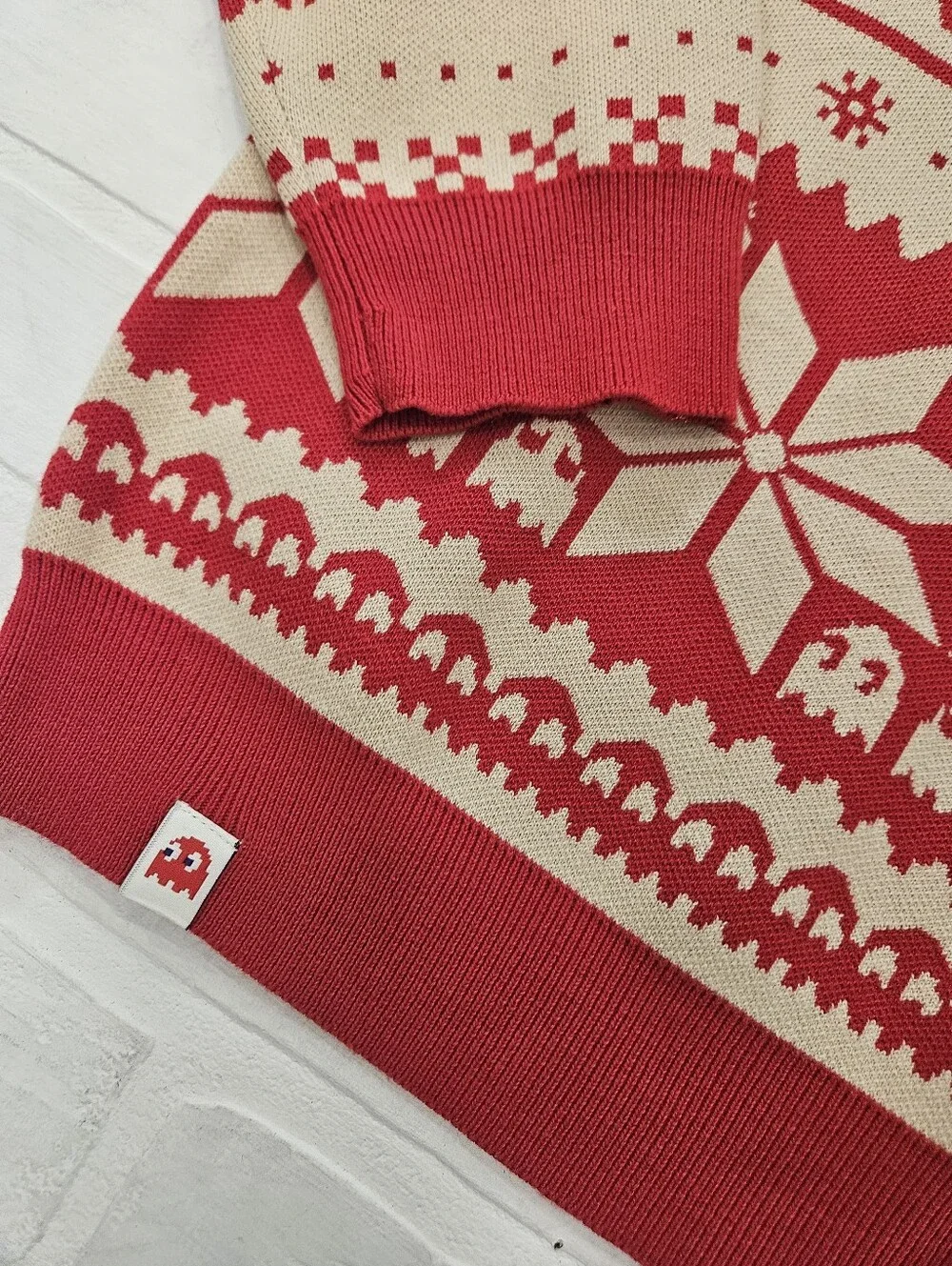 Pac Man 100% Cotton Holiday Sweater